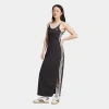 Adidas Originals Black Adicolor 3-stripes Tank Maxi Dress In Black