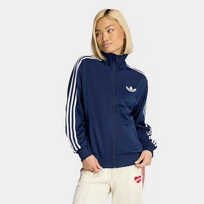 Adidas Originals Women's Originals Adicolor Classic Firebird Loose Track Top In Blue