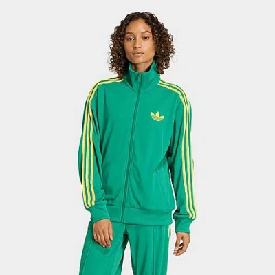 Adidas Originals Women's Originals Adicolor Classic Firebird Loose Track Top In Green