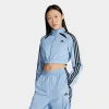Adidas Originals Women's Originals Adicolor Teamgeist Crop Track Top In Black