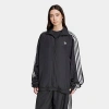 Adidas Originals Women's Originals Adilenium Season 3 Oversized Track Top In Black
