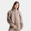 Adidas Originals Women's Originals Cropped Full-zip Jacket In Brown