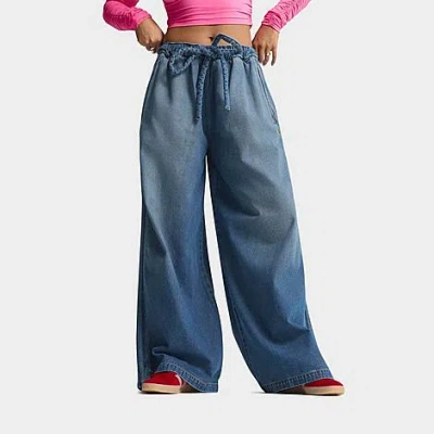 Adidas Originals Women's Originals Denim Track Pants In Blue