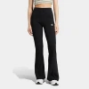 Adidas Originals Adicolor Three Stripe Flared Leggings In Black In Black