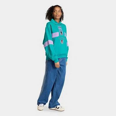 Adidas Originals Women's Originals For All Season Hockey Crewneck Sweatshirt In Green