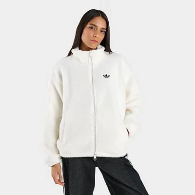 Adidas Originals Women's Originals Full-zip Teddy Jacket In White