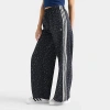 Adidas Originals Women's Originals Leopard Wide-leg Satin Pants Size: Medium In Multi