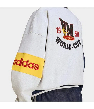 Adidas Originals Women's Originals Sweden World Cup Crewneck Sweatshirt In Gray