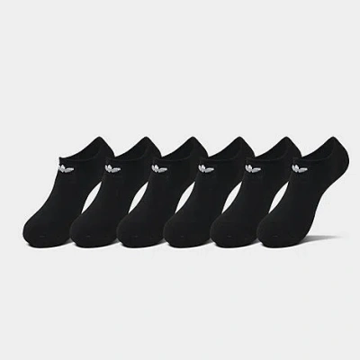 Adidas Originals Women's Originals Trefoil 2.0 No-show Socks (6-pack) In Black