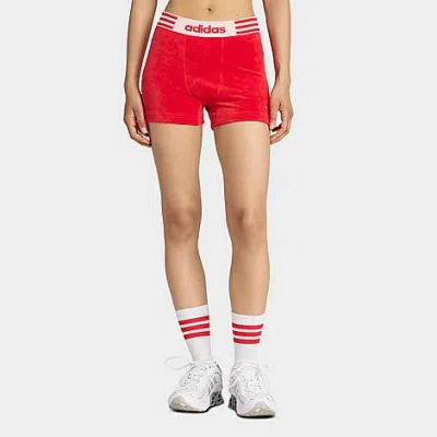 Adidas Originals Women's Originals Winterized Booty Shorts In Red