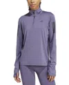 Adidas Originals Women's Own The Run Half-zip Sweatshirt In Gray