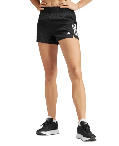 Adidas Originals Women's Own The Run Moisture-wicking Shorts In Black