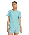Adidas Originals Women's Own The Run Short-sleeve Running Tee In Green