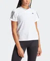 Adidas Originals Women's Own The Run Short-sleeve Running Tee In White