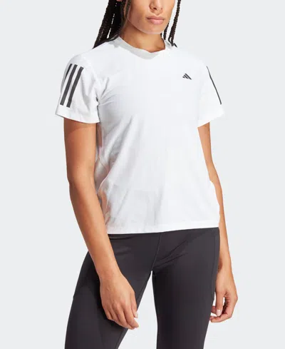 Adidas Originals Women's Own The Run Short-sleeve Running Tee In White