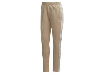 Pre-owned Adidas Originals Women's Primeblue Sst Track Pants In Magic Beige In Brown