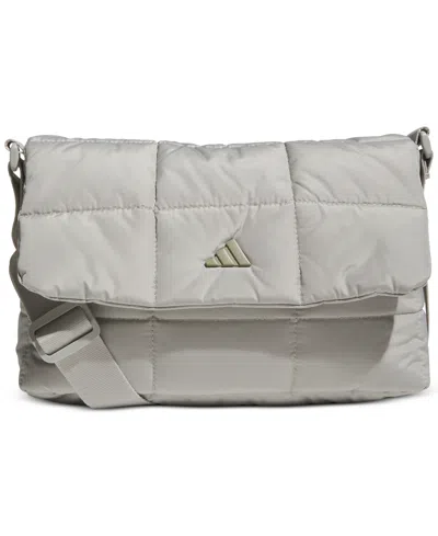 Adidas Originals Women's Quilted Crossbody Bag In Gray