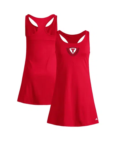 Adidas Originals Women's Red Texas Tech Red Raiders Spring Fling Active Racerback Skort Dress