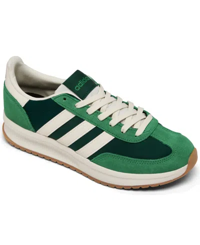 Adidas Originals Women's Run 72 Casual Sneakers From Finish Line In Green,off White