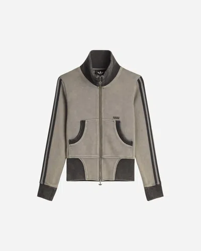 Adidas Originals X Avavav Cropped Track Jacket In Gray