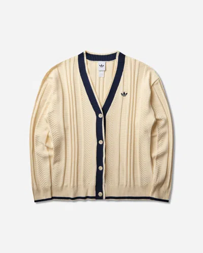 Adidas Originals Women S Cable Knit Cardigan Warm Vanilla In Neutral
