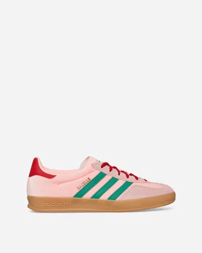 Adidas Originals Women S Gazelle Indoor Sneakers Glow Pink / Court Green In Multicolor