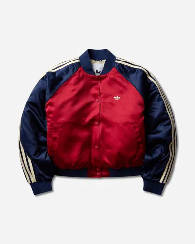 Adidas Originals Women S Satin Sst Bomber Jacket Team Victory In Transparent