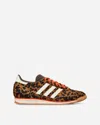 Adidas Originals Womens Adidas Sl 72 Leopard-print Suede And Mesh Low-top Trainers In Black