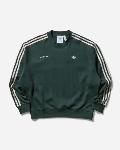 Adidas Originals Women S Sporty And Rich Sweatshirt Shadow In Green