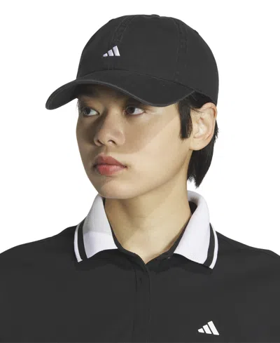 Adidas Originals Women's Saturday Climacool Logo 6-panel Cap In Black