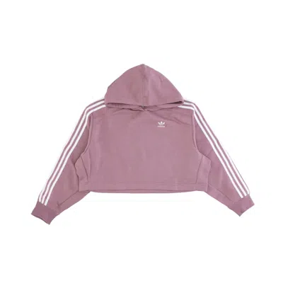 Adidas Originals Women's Short Hoodie In Brown