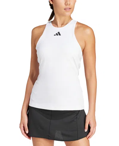 Adidas Originals Women's Sleeveless Y-tank Tennis Top In White