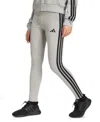 Adidas Originals Women's Slim-fit Full-length High-rise Leggings In Medium Grey Heather,black