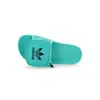 Adidas Originals Women's Slippers Pouchylette W Hire Green/hire Green/core Black In Hire Green/hire Green/core Black