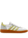Adidas Originals Striped Low-top Sneaker With Round Toe In Bianco