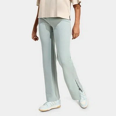 Adidas Originals Adidas Essentials Small Logo Flared Leggings In Metallic