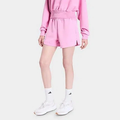 Adidas Originals Women's Sportswear Soft Lux Loose Shorts In Pink