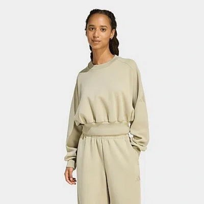 Adidas Originals Women's Sportswear Soft Lux Loose Sweatshirt In Brown