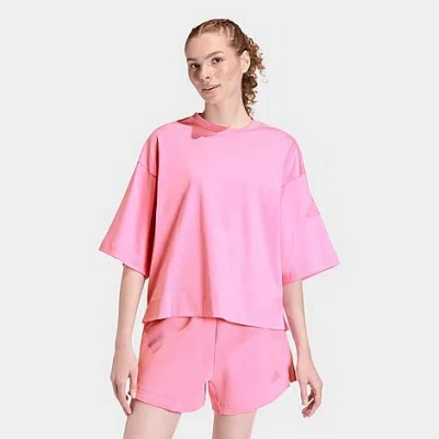 Adidas Originals Women's Sportswear Soft Lux Loose T-shirt In Pink