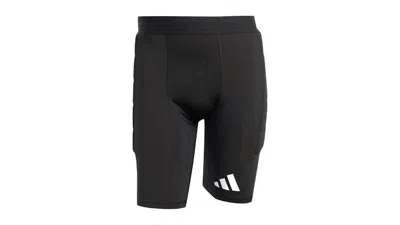 Pre-owned Adidas Originals Women's Squadra 25 Goalkeeper Padded Short Leggings In Black/white