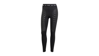 Pre-owned Adidas Originals Women's Techfit Control Rheon 7/8 Leggings In Black