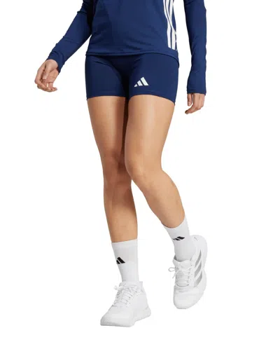 Adidas Originals Women's Techfit Volleyball High Rise Shorts In Blue