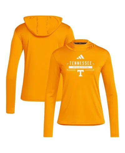 Adidas Originals Women's Tennessee Volunteers D4t Hooded Long-sleeve T-shirt In Yellow