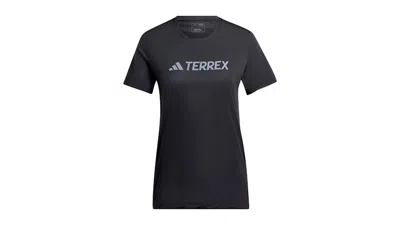 Pre-owned Adidas Originals Women's Terrex Endurance Tech T-shirt In Black