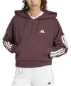 Adidas Originals Women's The Essentials Relaxed Hooded Track Jacket In Auror Ruby