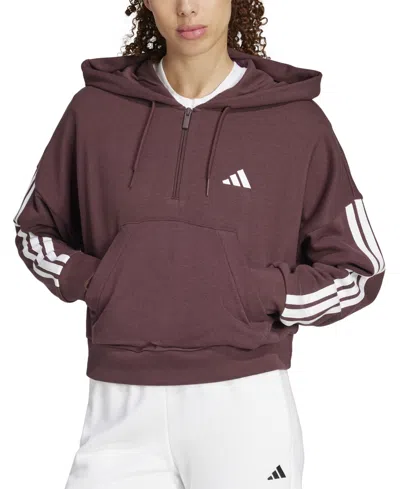 Adidas Originals Women's The Essentials Relaxed Hooded Track Jacket In Auror Ruby