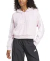 Adidas Originals Women's The Essentials Relaxed Hooded Track Jacket In Clear Pink