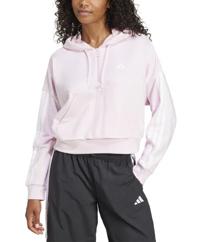 Adidas Originals Women's The Essentials Relaxed Hooded Track Jacket In Clear Pink