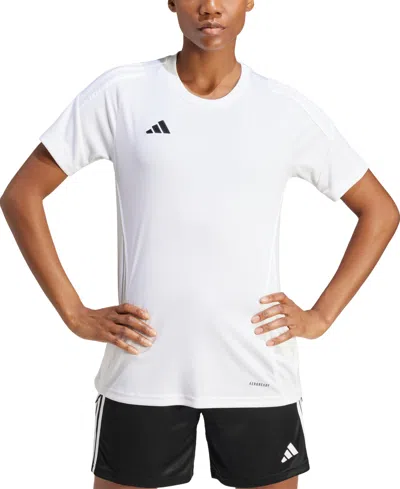 Adidas Originals Women's Tiro 24 Jersey Top In White,white