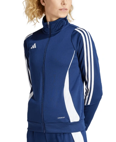 Adidas Originals Women's Tiro 24 Zip-up Track Jacket In Team Navy Blue,white